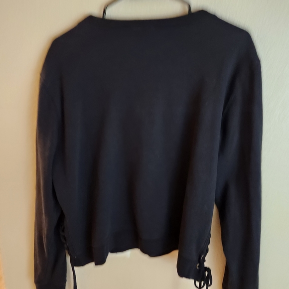 Shyanne Lace Graphic Namaste Long Sleeve Sweater Western Vintage Sweatshirt XXL - Picture 9 of 9